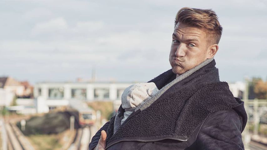 Patrick Fabian mit Tochter Lilly, Oktober 2019