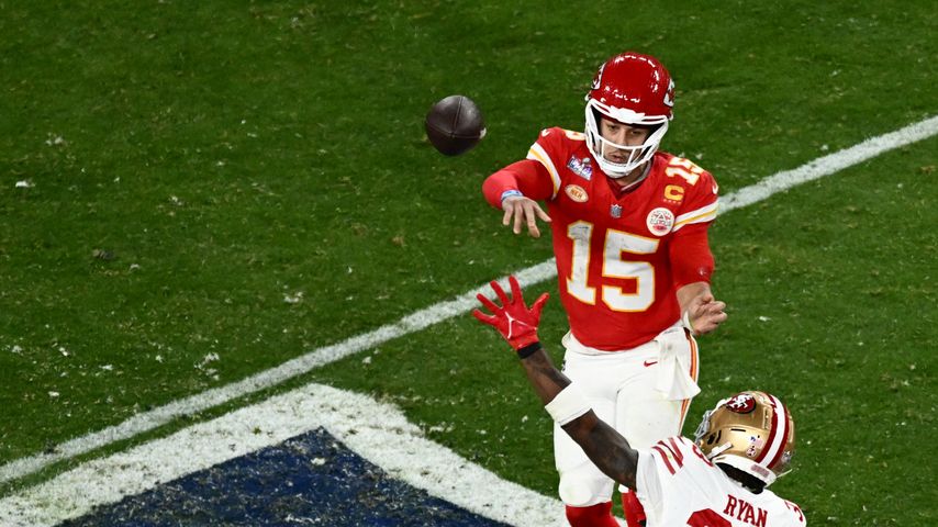 Patrick Mahomes beim Super Bowl