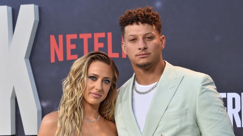 Patrick Mahomes mit seiner Frau Brittany