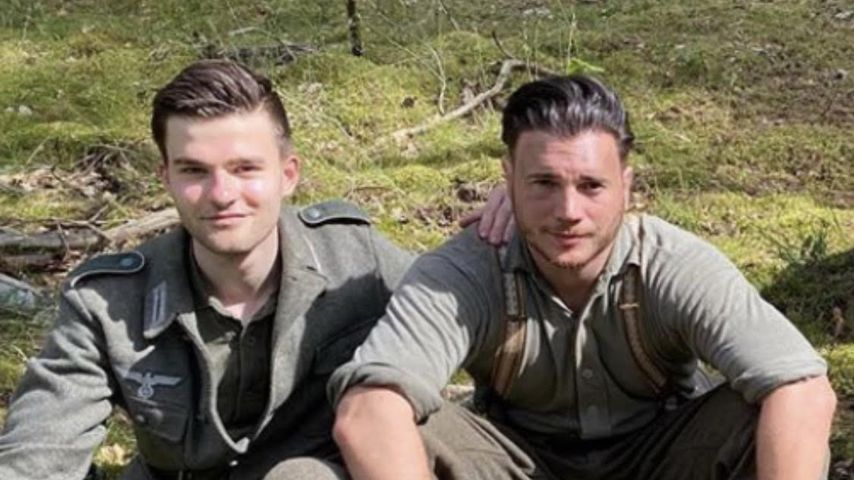 Patrick Mölleken und Bela Klentze am Set von "The Lost Picture"