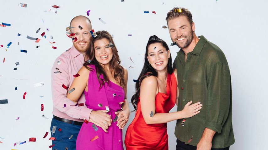 "Unter uns"-Cast Patrick Müller, Sharon Berlinghoff, Valea Scalabrino und Ben Heinrich