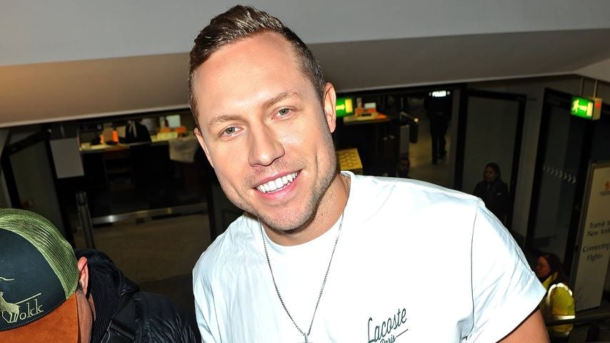 Patrick Romer bei der Ankunft der Dschungelcamp-2026-Kandidaten am Flughafen Frankfurt Main, 11.02.2026