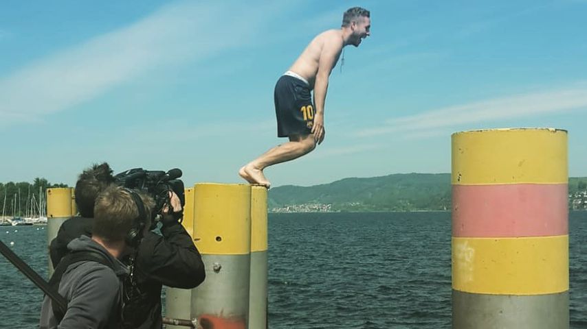 Patrick während der Dreharbeiten zu "Bauer sucht Frau" im Mai 2020