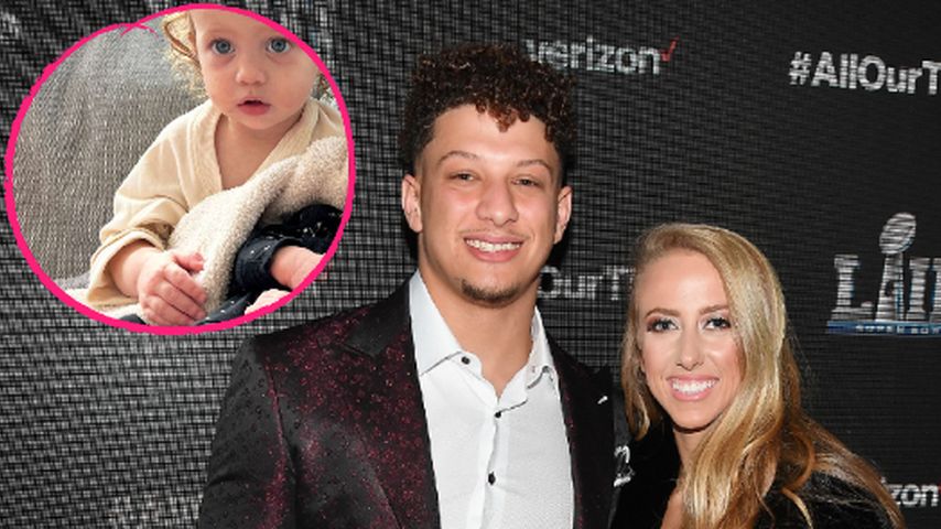 Patrick und Brittany Mahomes' Tochter lernt das Baby kennen