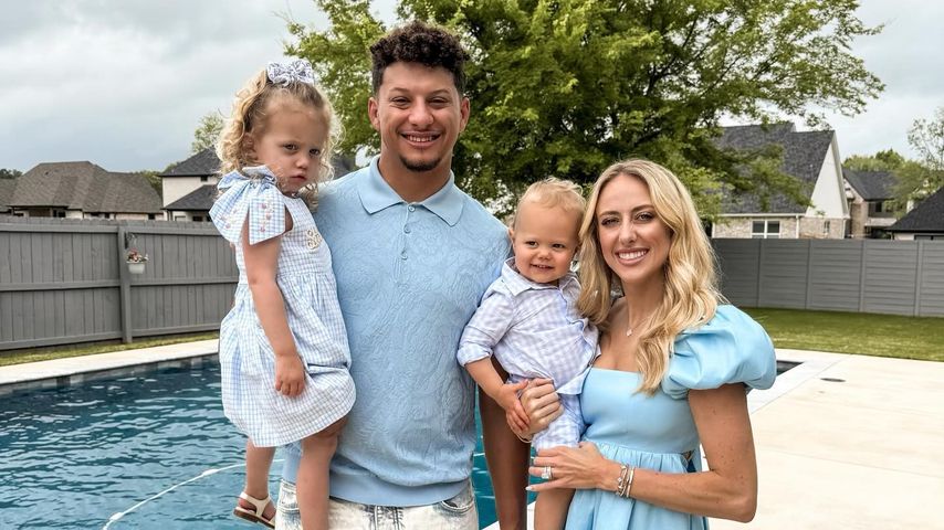 Patrick und Brittany Mahomes mit ihren Kindern, 2024