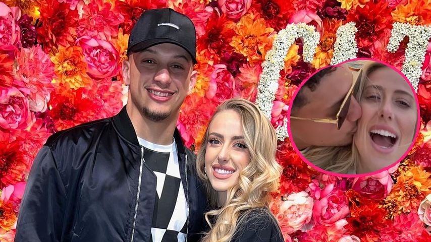 Patrick Mahomes küsst Brittany auf romantischer Bootstour!
