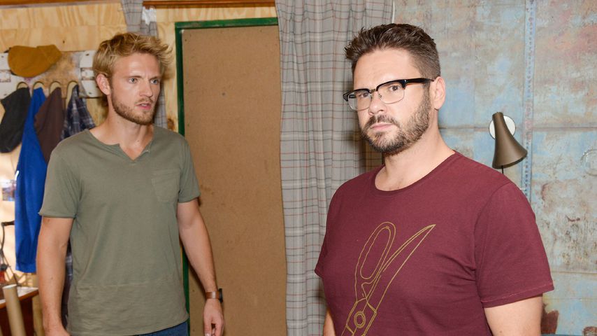 Paul (Niklas Osterloh) und Tuner (Thomas Drechsel) in einer Szene bei GZSZ