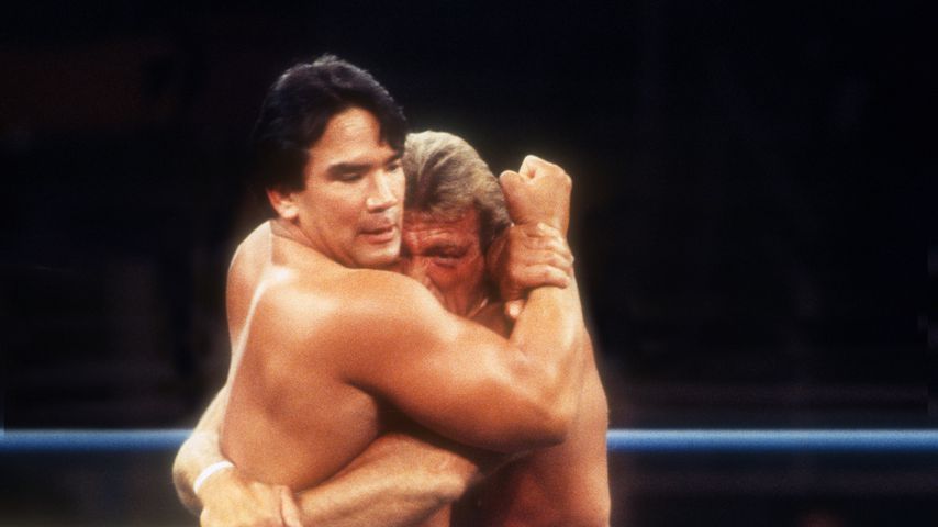 Paul Orndorff und Hulk Hogan bei einem Kampf