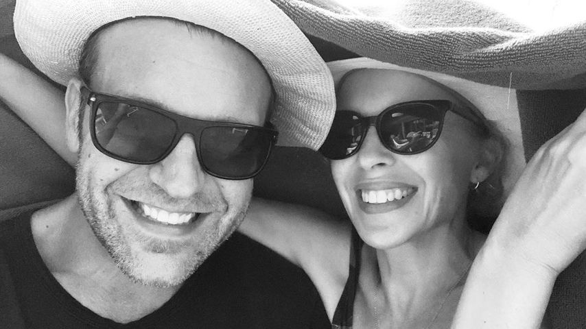 Paul Solomons und Kylie Minogue, Dezember 2019