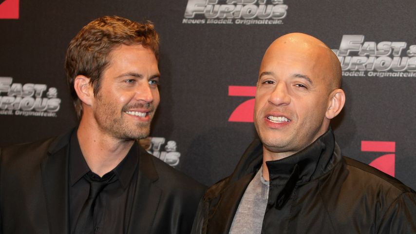 Paul Walker und Vin Diesel bei der Eurpoa-Premiere von "Fast & Furious" in Bochum, 2009