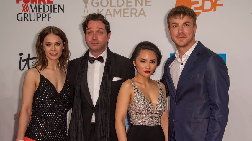 Paula Beer, Marc Limpach, Mai Duong Kieu und Albrecht Schuch, Teil des "Bad Banks"-Casts