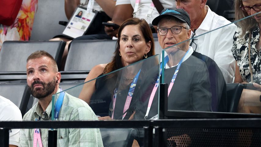Paula Hurd und Bill Gates bei Olympia 2024