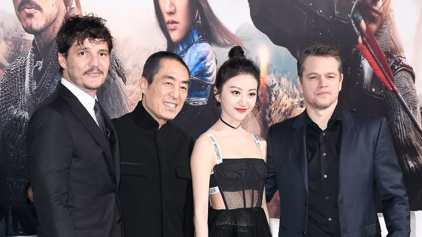 Pedro Pascal, Zhang Yimou, Jing Tian und Matt Damon, "The Great Wall"-Premiere