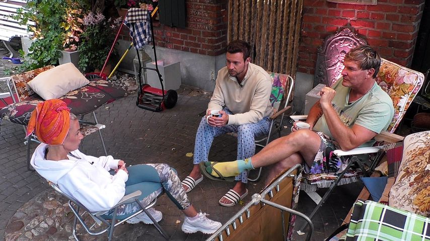 Peggy Jerofke, Ben Melzer und Steff Jerkel im Sommerhaus