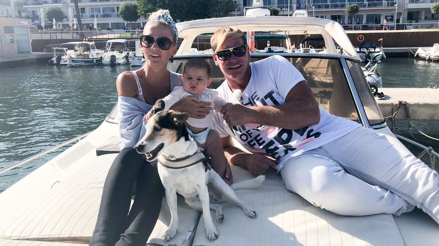 Peggy Jerofke und Stephan Jerkel mit ihrer Tochter Josephine