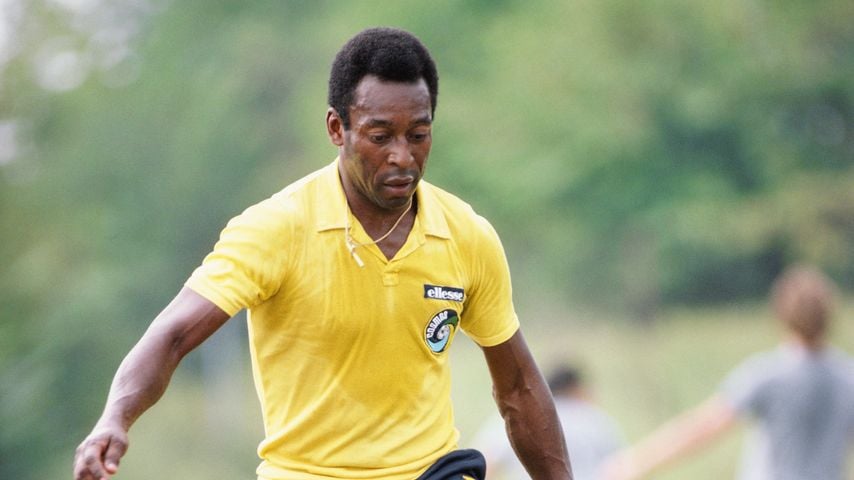 Pelé beim Training, 1977