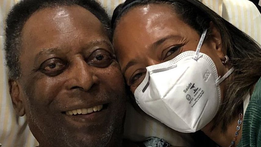 Pelé und seine Tochter Flavia Kurtz
