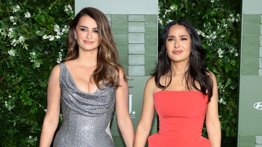 Penélope Cruz und Salma Hayek im Oktober 2024