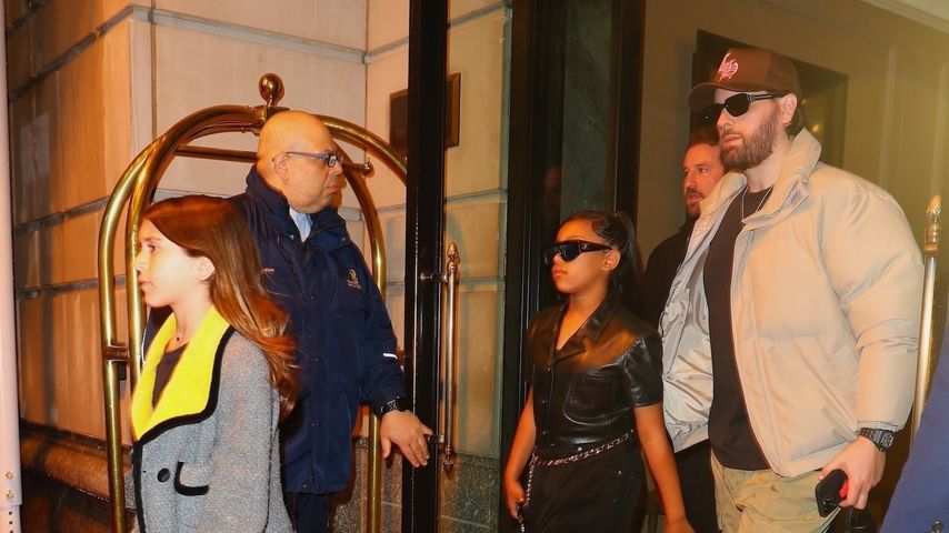 Penelope Disick, North West und Scott Disick in New York im April 2023