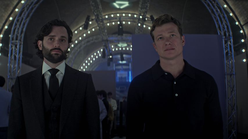 Penn Badgley und und Ed Speleers in "You"