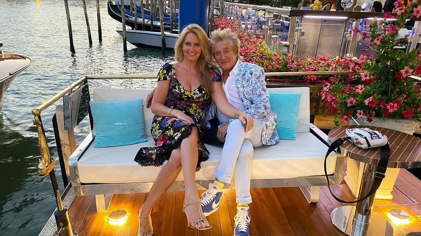Penny Lancaster mit ihrem Mann Rod Stewart