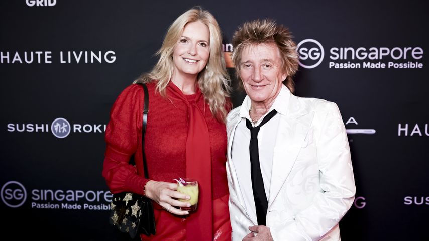 Penny Lancaster und Rod Stewart, November 2023