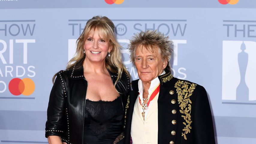 Penny Lancaster und Rod Stewart im Februar 2020