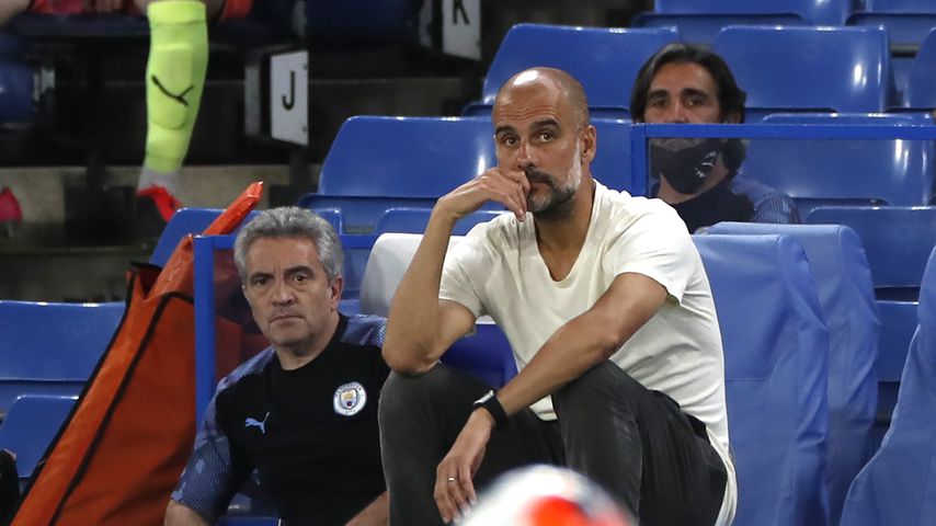 Pep Guardiola bei der Partie Manchester City gegen FC Chelsea