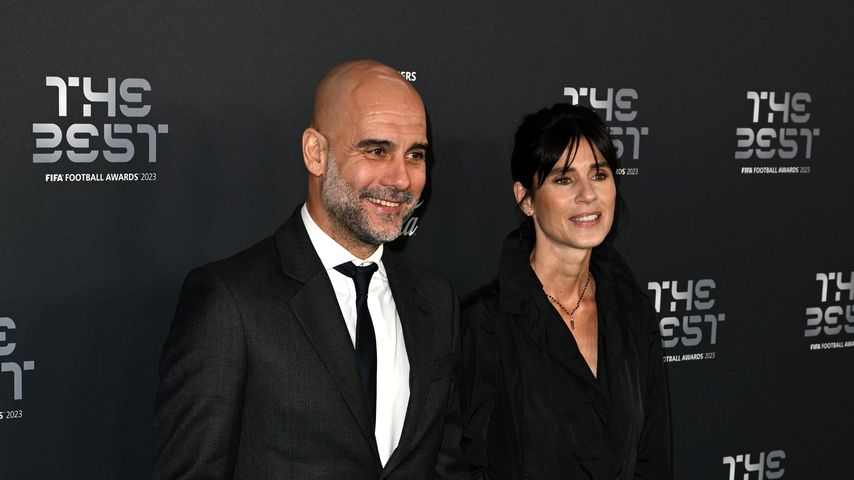 Pep Guardiola und Cristina Serra im Januar 2024
