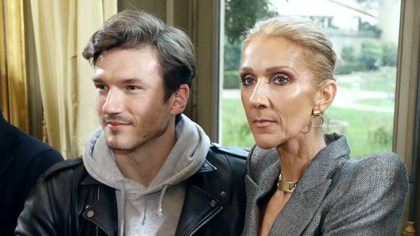 Pepe Munoz und Céline Dion bei einer Fashion Show in Paris