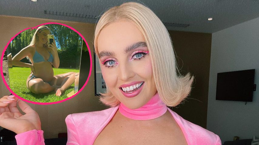 Richtig rund: Perrie Edwards zeigt stolz ihren Babybauch