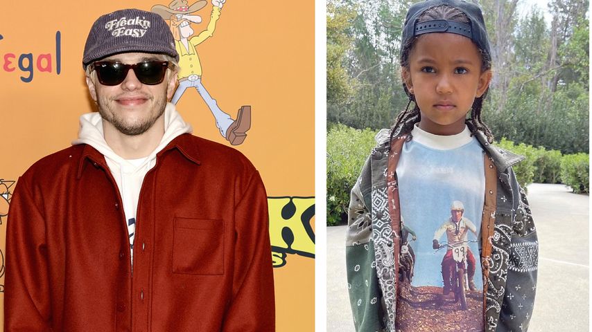 Süß! Hier hält Pete Davidson Händchen mit Kims Sohn Saint