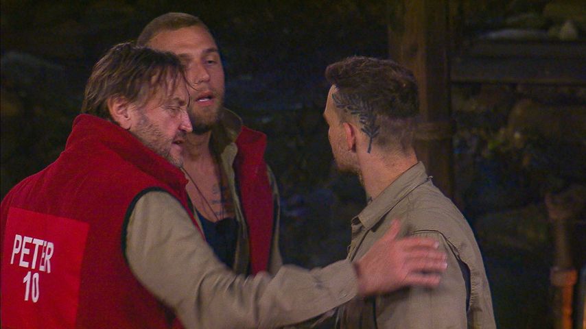 Peter Althof, Filip Pavlovic und Eric Stehfest im Dschungelcamp