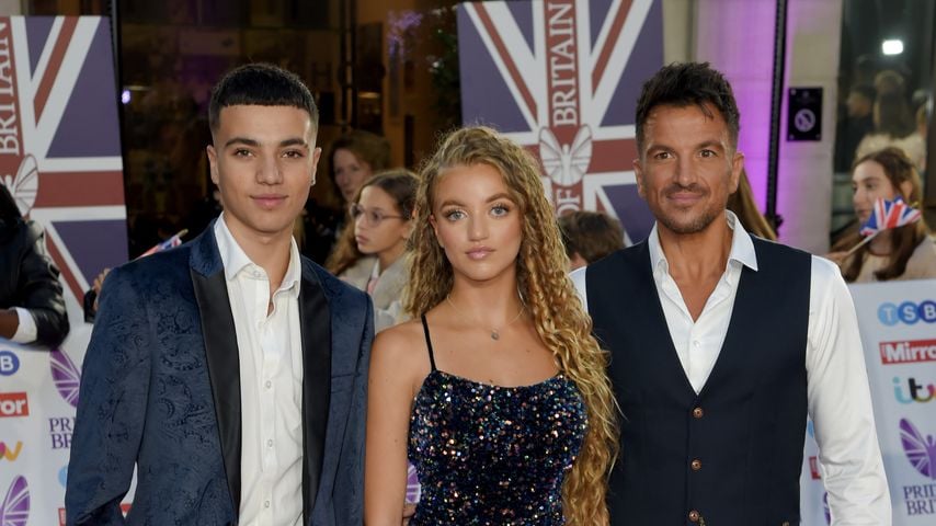 Peter Andre und seine Kinder Junior und Princess
