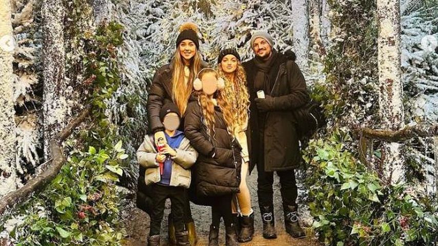 Peter Andre mit seiner Frau Emily und seinen Kindern