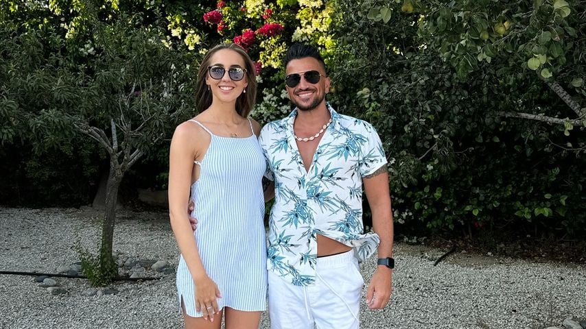 Peter Andre und Emily MacDonagh im August 2024