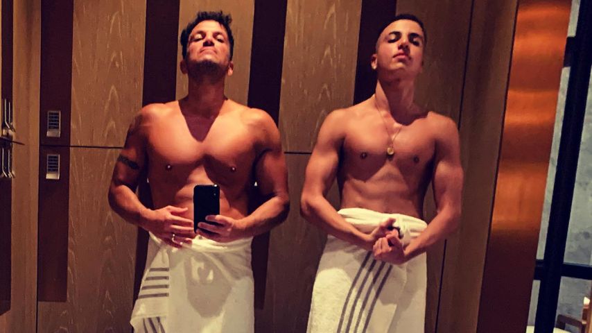 Peter Andre und Junior Savva Andre