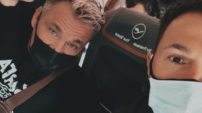 Peter Klein und Lucas Cordalis auf dem Weg ins Dschungelcamp