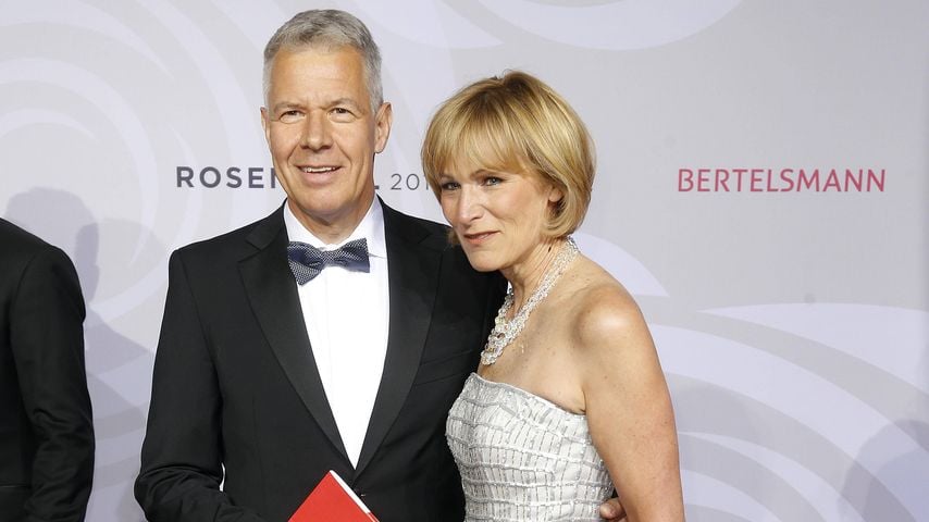 Peter Kloeppel und Ehefrau Carol beim Rosenball 2018 in Berlin