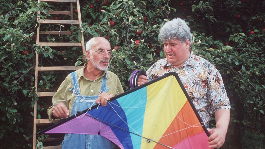 Peter Lustig und Helmut Krauss in der Serie "Löwenzahn"