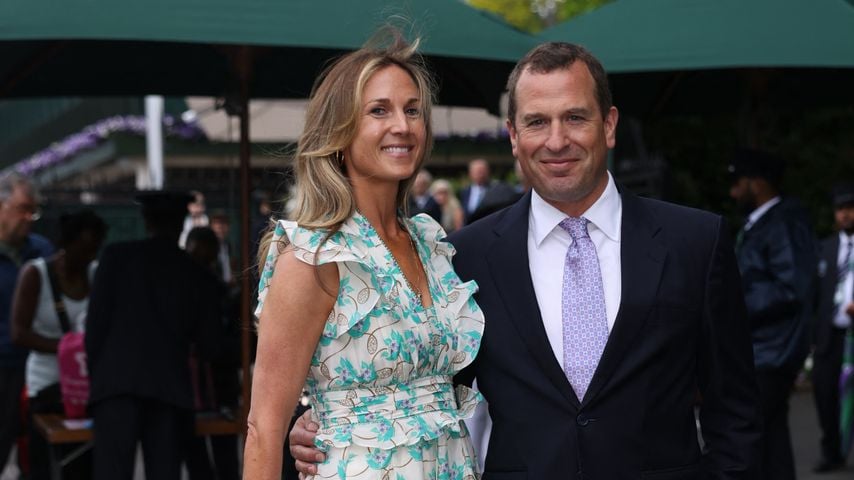 Harriet Sperling und Peter Phillips in Wimbledon, Juli 2024
