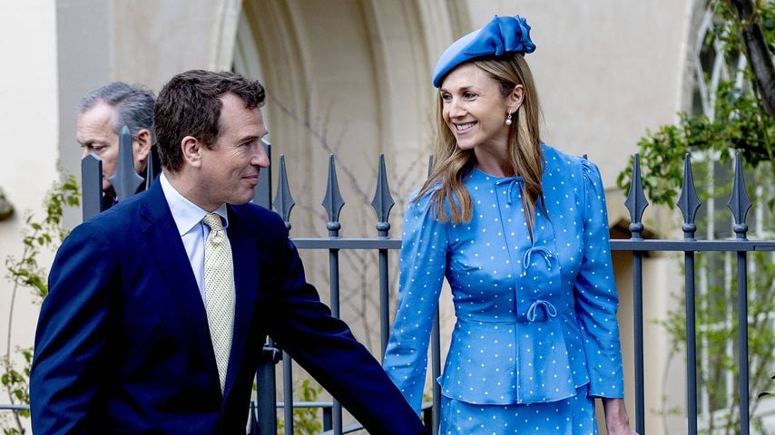 Peter Phillips und Harriet Sperling beim Oster-Gottesdienst in der St. George’s Chapel in Windsor