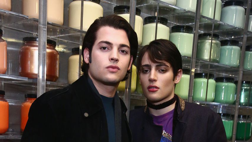 Peter Jr. und Harry Brant im M.A.C.-Store