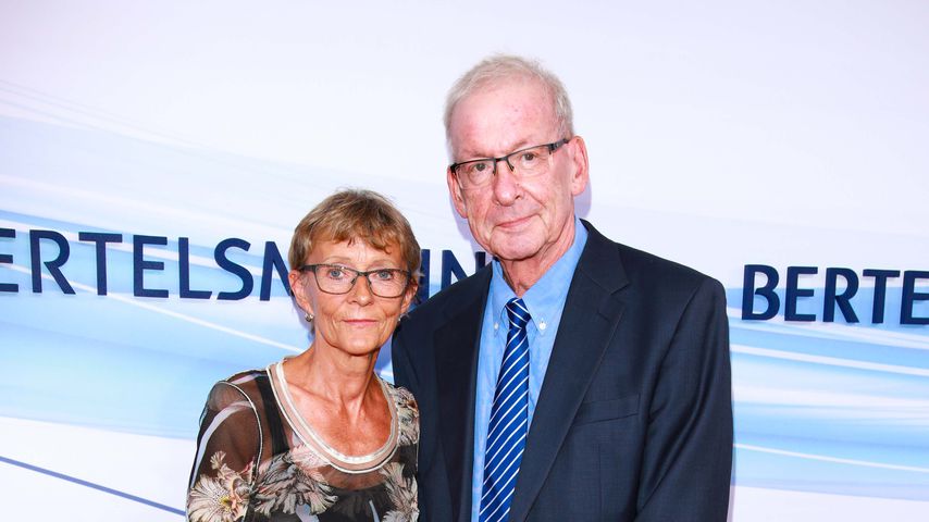 Peter Zwegat mit seiner Ehefrau bei der Bertelsmann-Party 2017 in Berlin