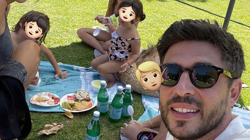 Petra Ecclestone und Sam Palmer mit ihren Kids