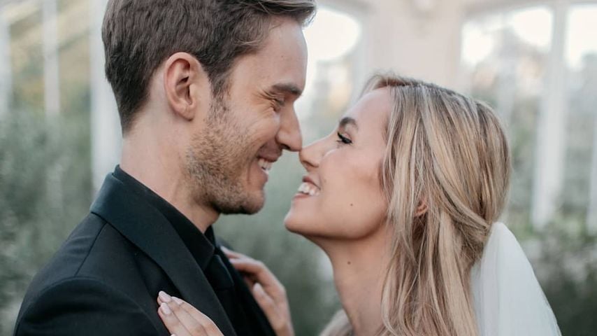 PewDiePie und Marzia Kjellberg bei ihrer Hochzeit