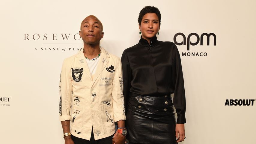Pharrell Williams und seine Frau Helen Lasichanh bei der amfAR Gala in Hongkong 2019