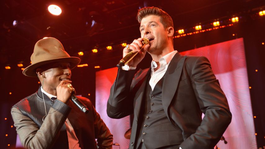 Pharrell Williams und Robin Thicke bei einer Grammy-Veranstaltung