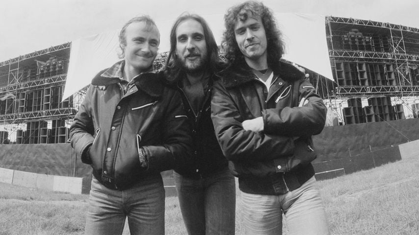 Phil Collins, Mike Rutherford und Tony Banks von Genesis im Jahr 1978
