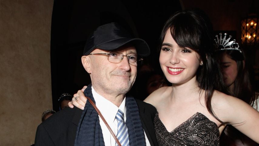 Phil Collins und mit seiner Tochter Lily